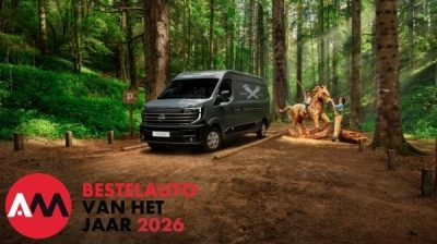 Nissan bedrijfswagens: Nissan Townstar Van EV versie 3/4 vooraanzicht in wit