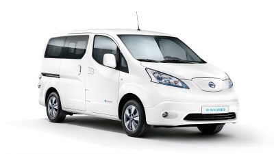 Der NISSAN e-NV200 EVALIA 3/4-Frontansicht
