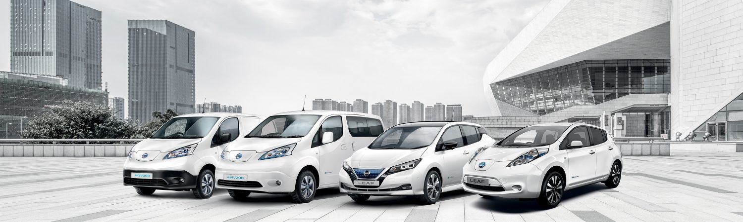 Nissan electric vehicles range