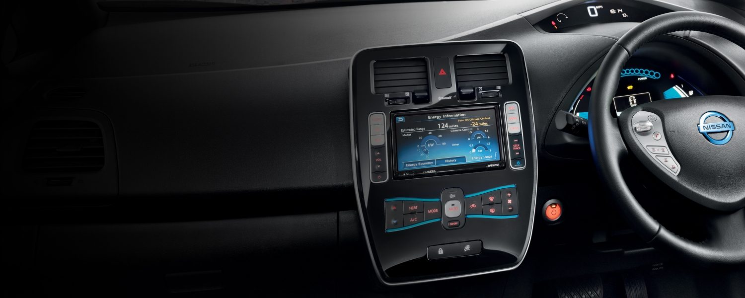 NissanConnect EV navigation system