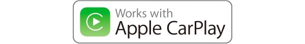 works with Apple CarPlay - לוגו