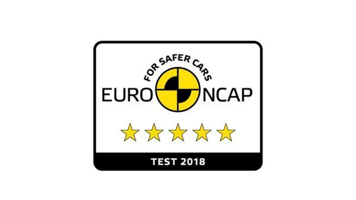 Euro NCAP badge met vijf sterren