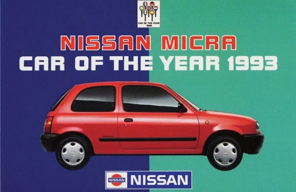 Nissan MICRA – "Car of The Year" tituls 1993. gadā.
