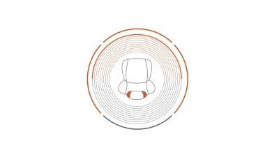 Nissan JUKE: значок встроенного в подголовник динамика со средним уровнем объемного звучания