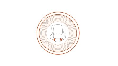 Nissan JUKE 2018: значок встроенного в подголовник динамика с высоким уровнем объемного звучания