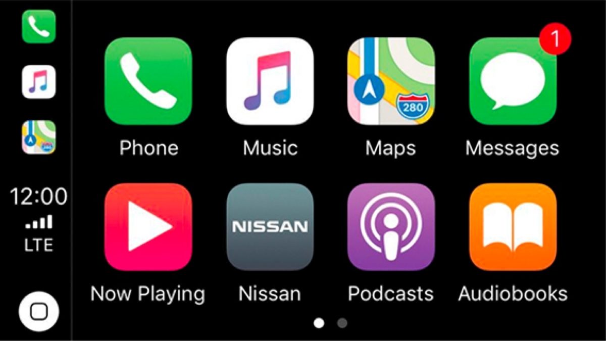 NISSAN MICRA N-Style Apple CarPlay Bildschirm