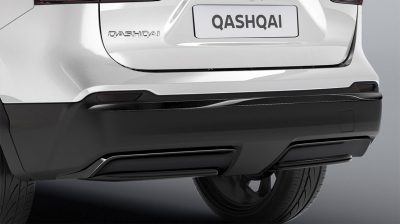 Nissan Qashqai hátsó lökhárító fekete díszítőelemmel