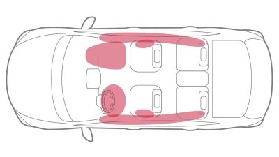 Airbags inside Nissan Sentra