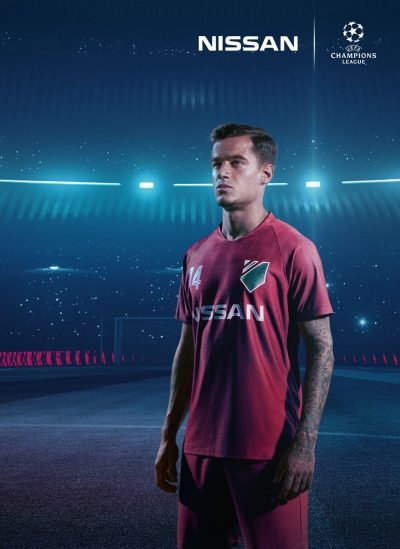 PHILIPPE COUTINHO fotbalist si ambasador Nissan la UEFA Champions League