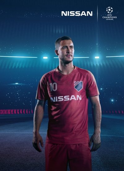 EDEN HAZARD fotbalist si ambasador Nissan la UEFA Champions League