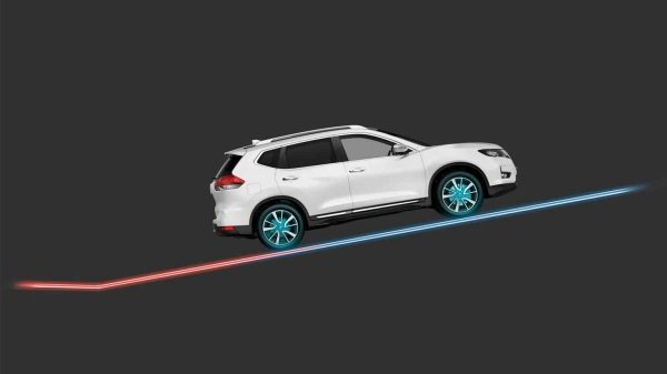 X-Trail Hill Start Assist illustration