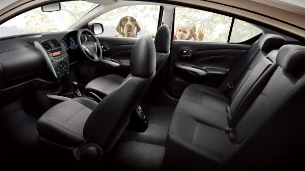 Side profile of seating