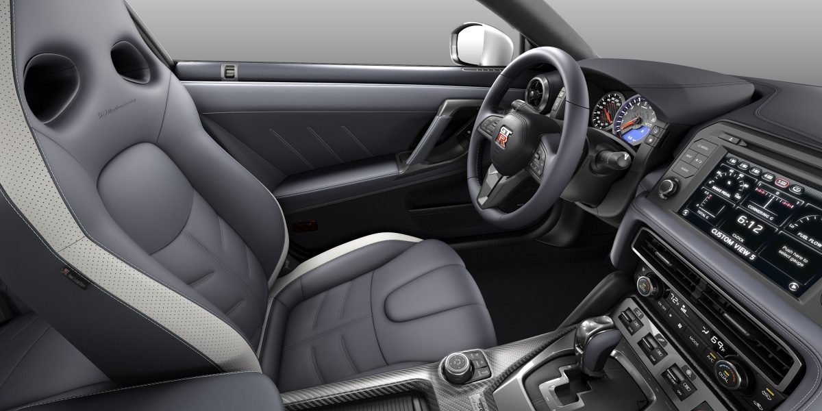 Nissan GT-R gray semi-aniline leather interior