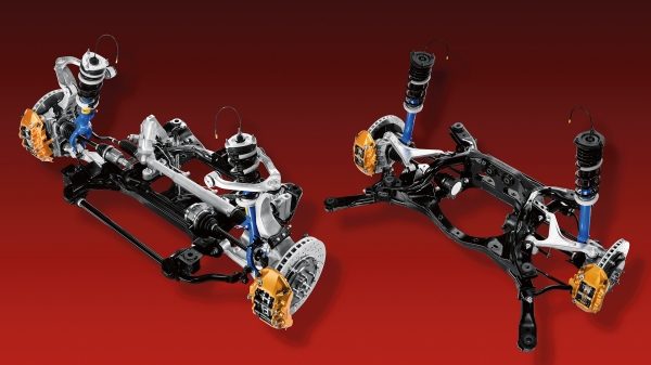 Nissan GT-R front and rear suspension