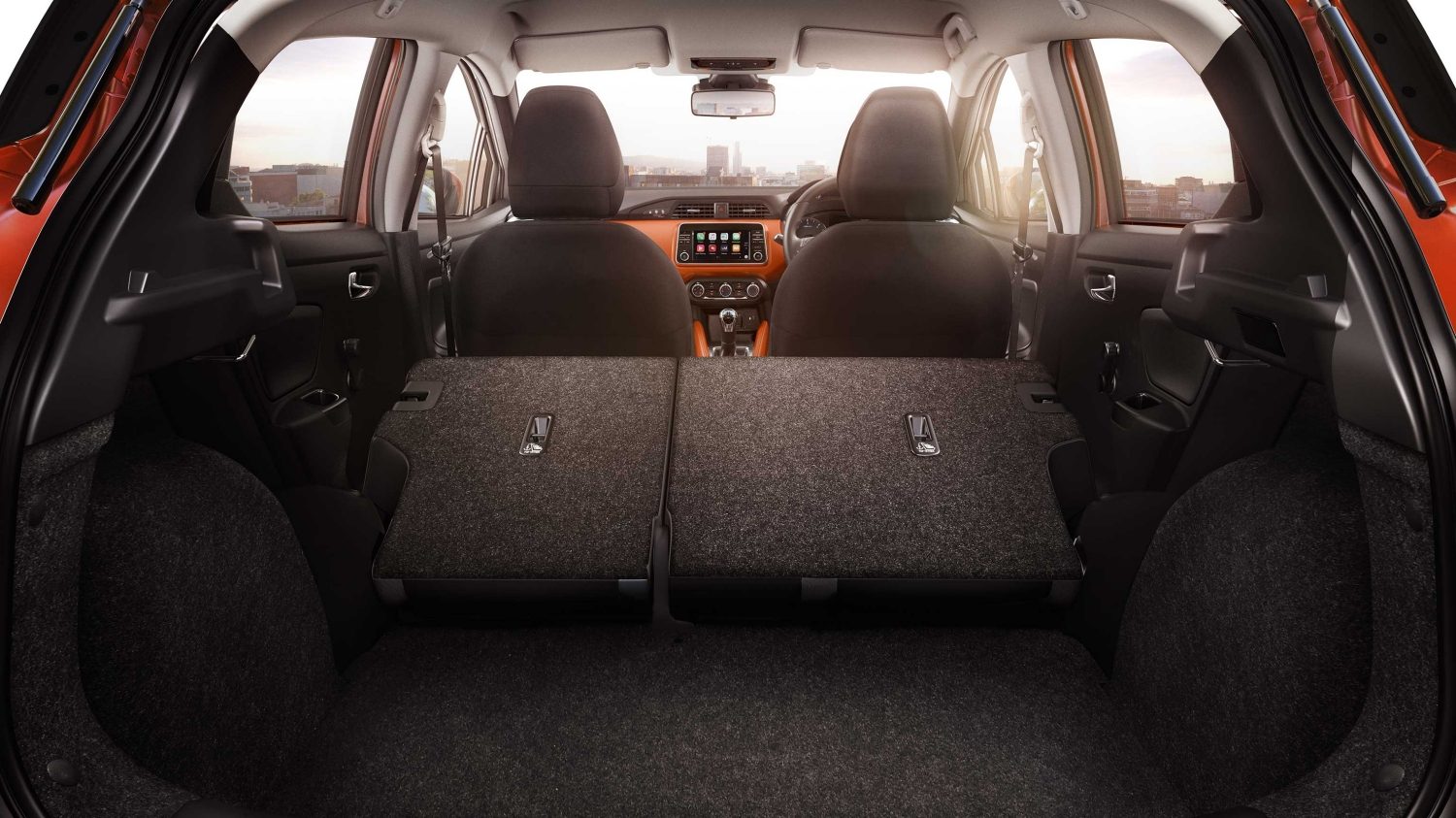 Micra Orange Interior Trunk