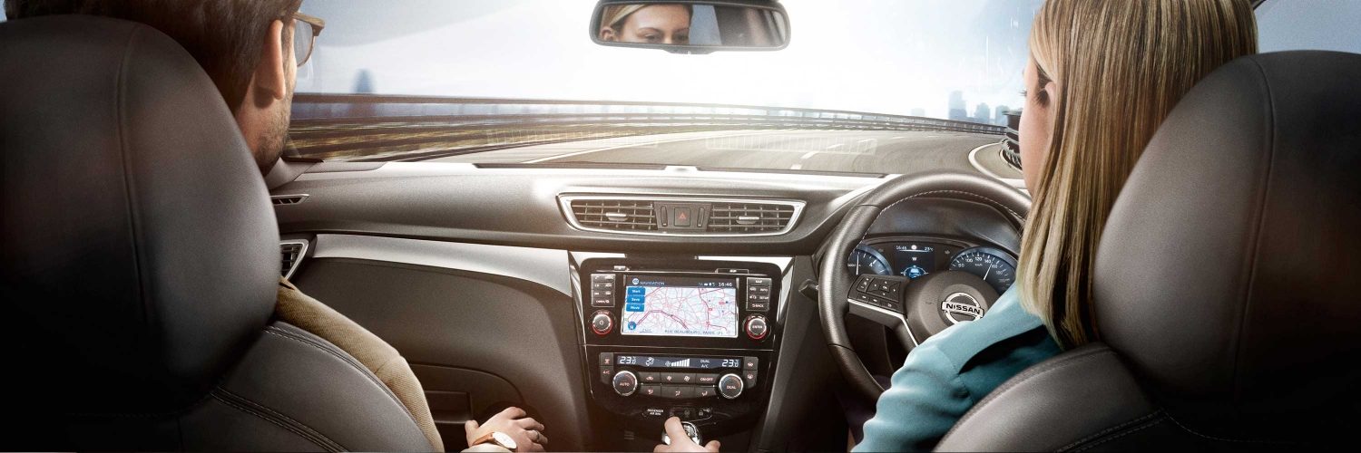 Qashqai interior driving shot