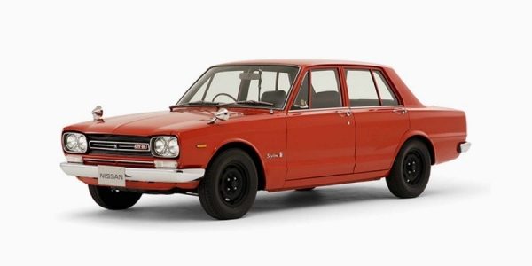 1969 Packshot des Nissan GT-R Rennwagens