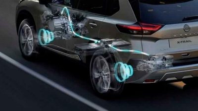 Nissan e-4ORCE Allradantrieb Demonstrationsbild