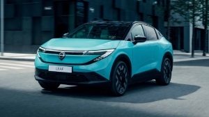 Der auffällige Nissan LEAF.