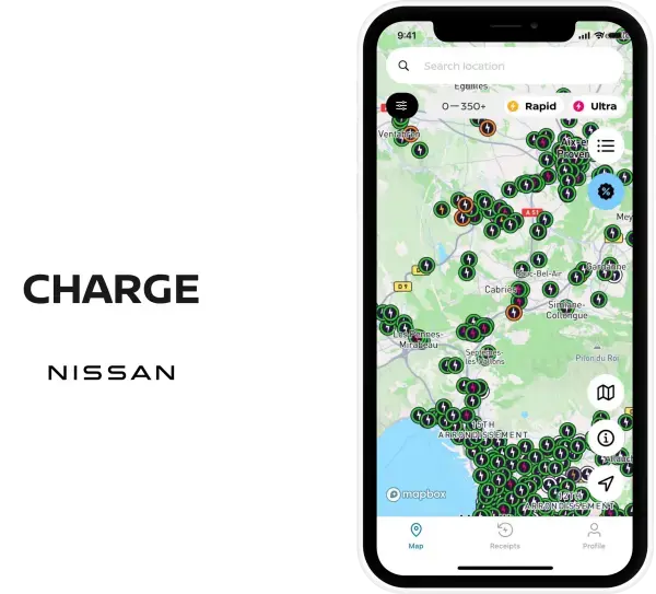 Nissan LEAF met gezin