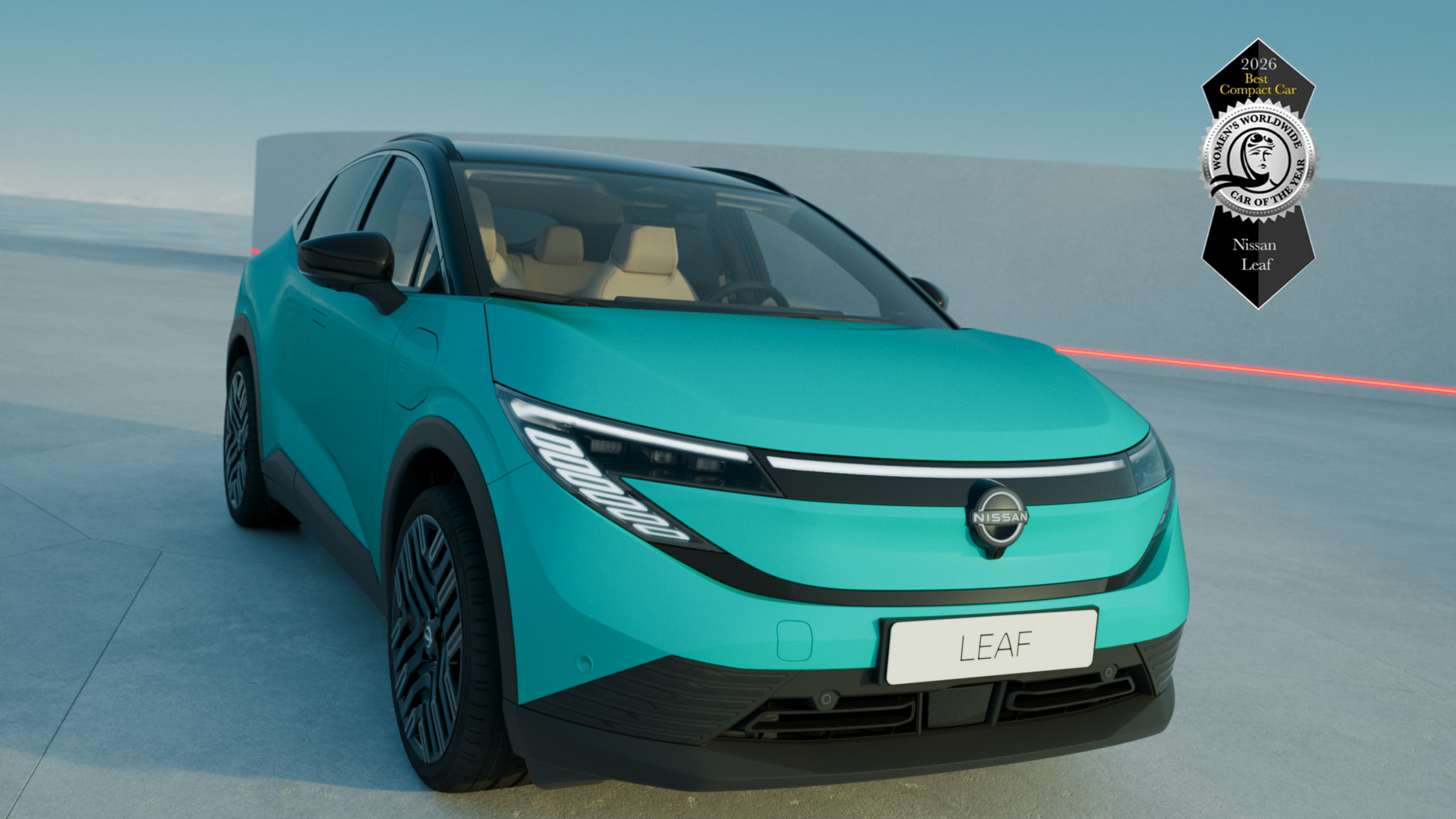 Nissan Leaf – частичен странично-фронтален изглед