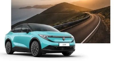 Елегантният Nissan LEAF на пътя.