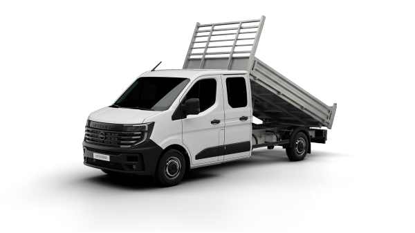 Benne basculante trois côtés.