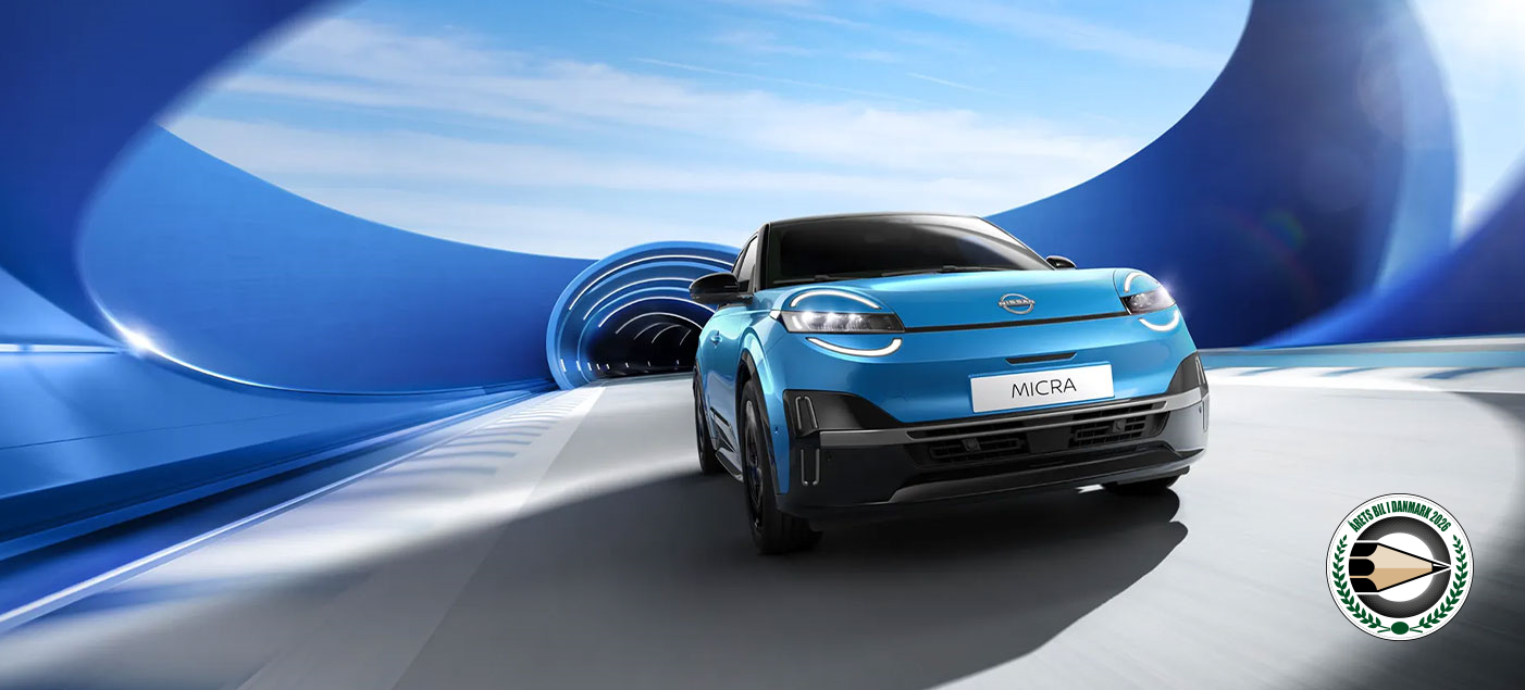 Nissan MICRA - ELektrisk bybil med rækkevidde på over 400 km og indbygget Google