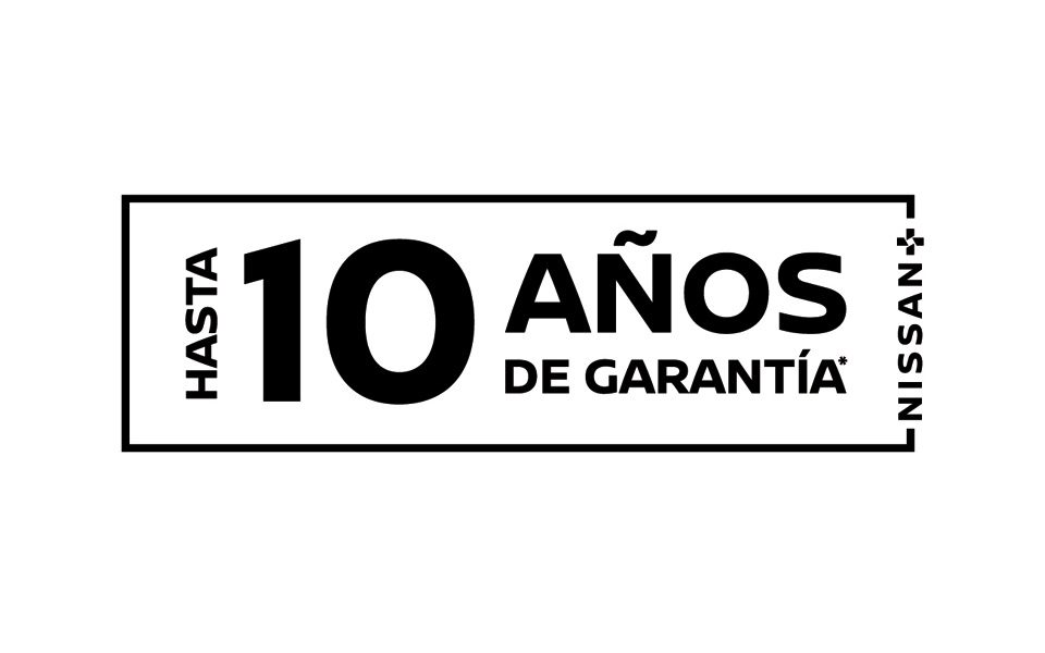 Logo hasta 10 años de garantía Nissan