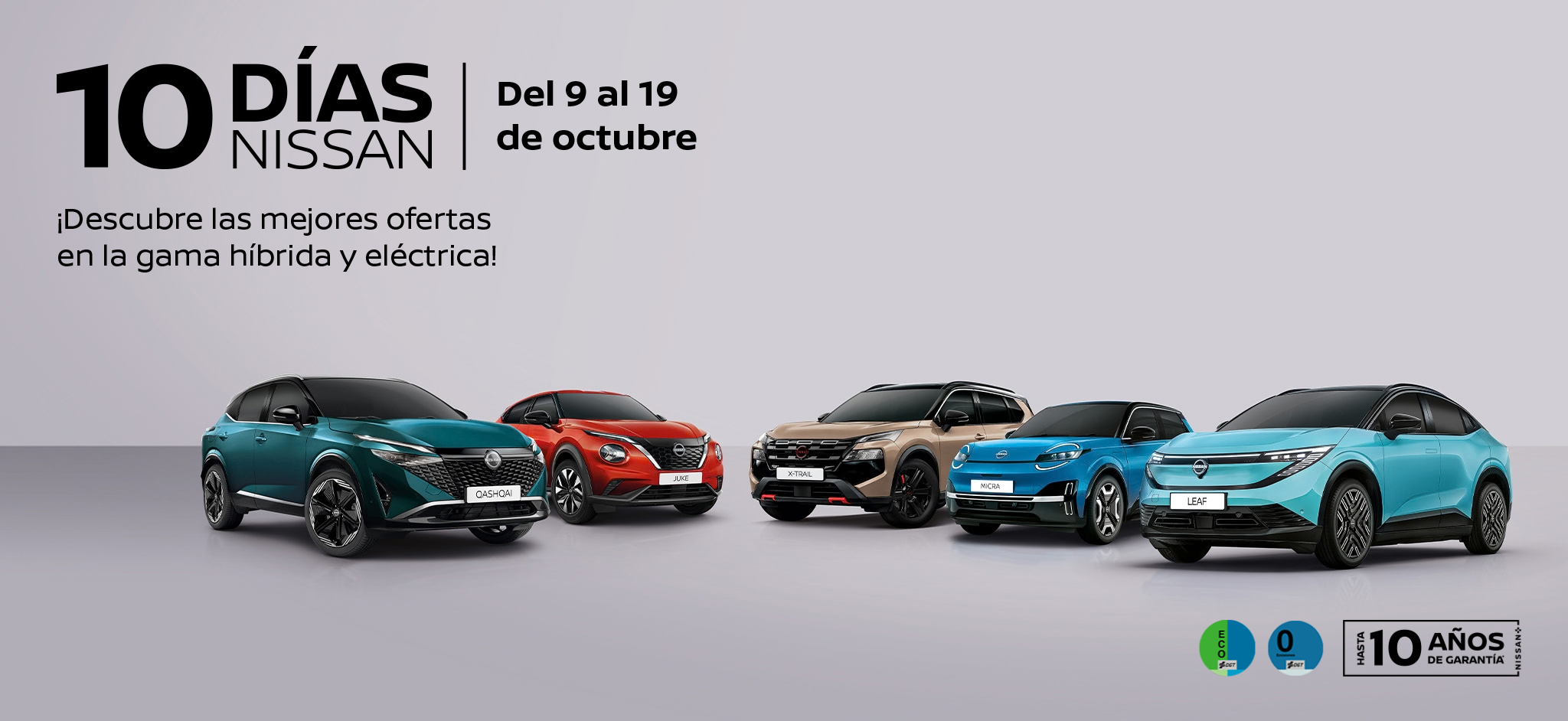 Gama Nissan. Promoción especial de entrega inmediata. 10 días de ofertas exclusivas.