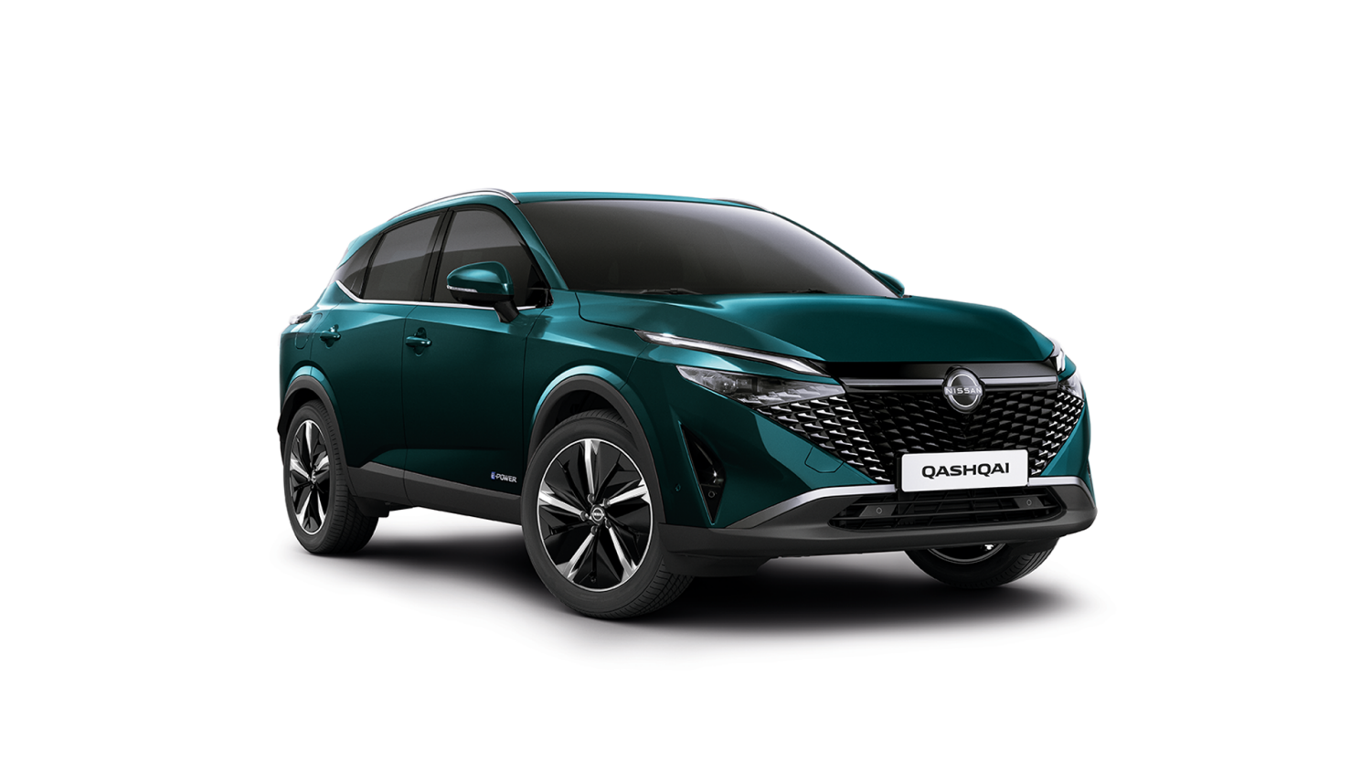 Nissan Qashqai sobre fondo blanco