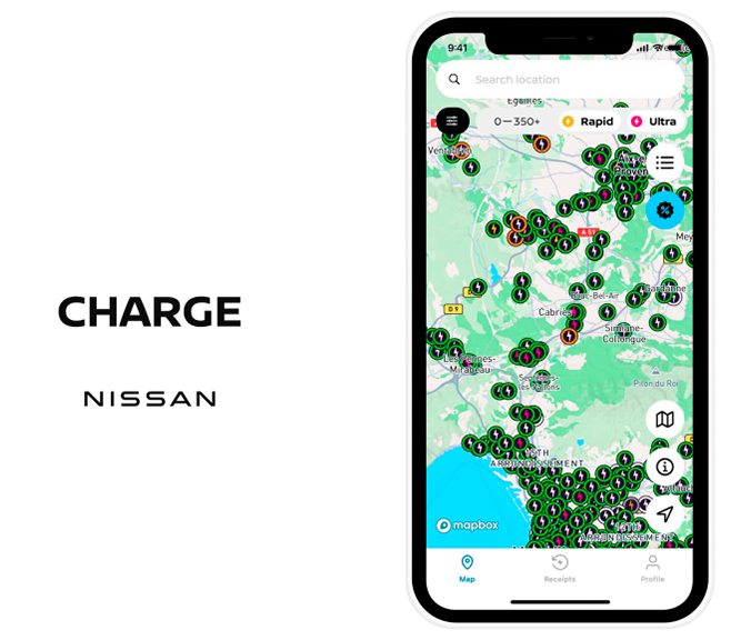 Nissan Charge App: Encontrando el punto de recarga wallbox para coche eléctrico