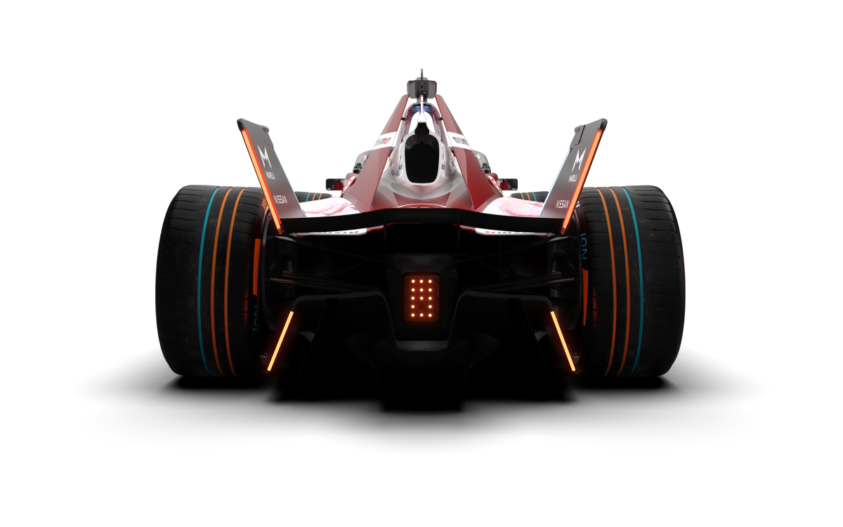 Fórmula E visión trasera