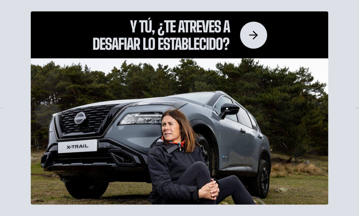Edurne Pasaban con el X-trail