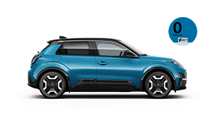 Nissan MICRA eléctrico azul de lado