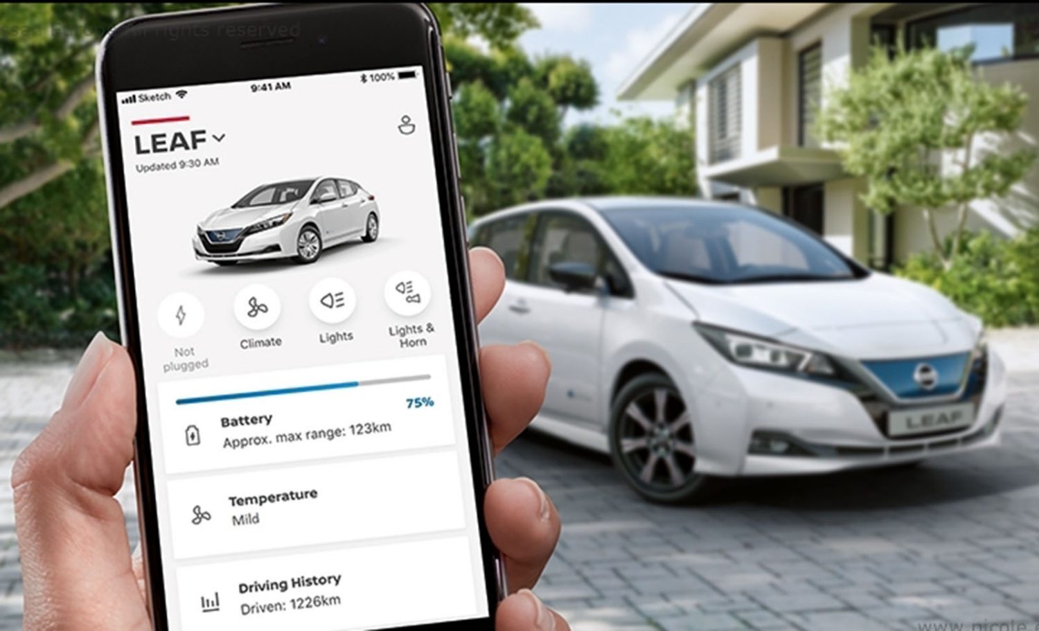 Nissan Leaf carregamento rápido