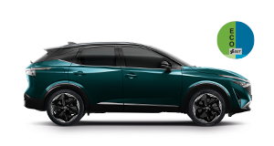 Nissan Qashqai verde de lado