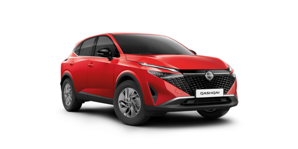 Plano general de un Nissan QASHQAI azul en 2007