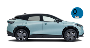 Nissan ARIYA eléctrico dorado de lado