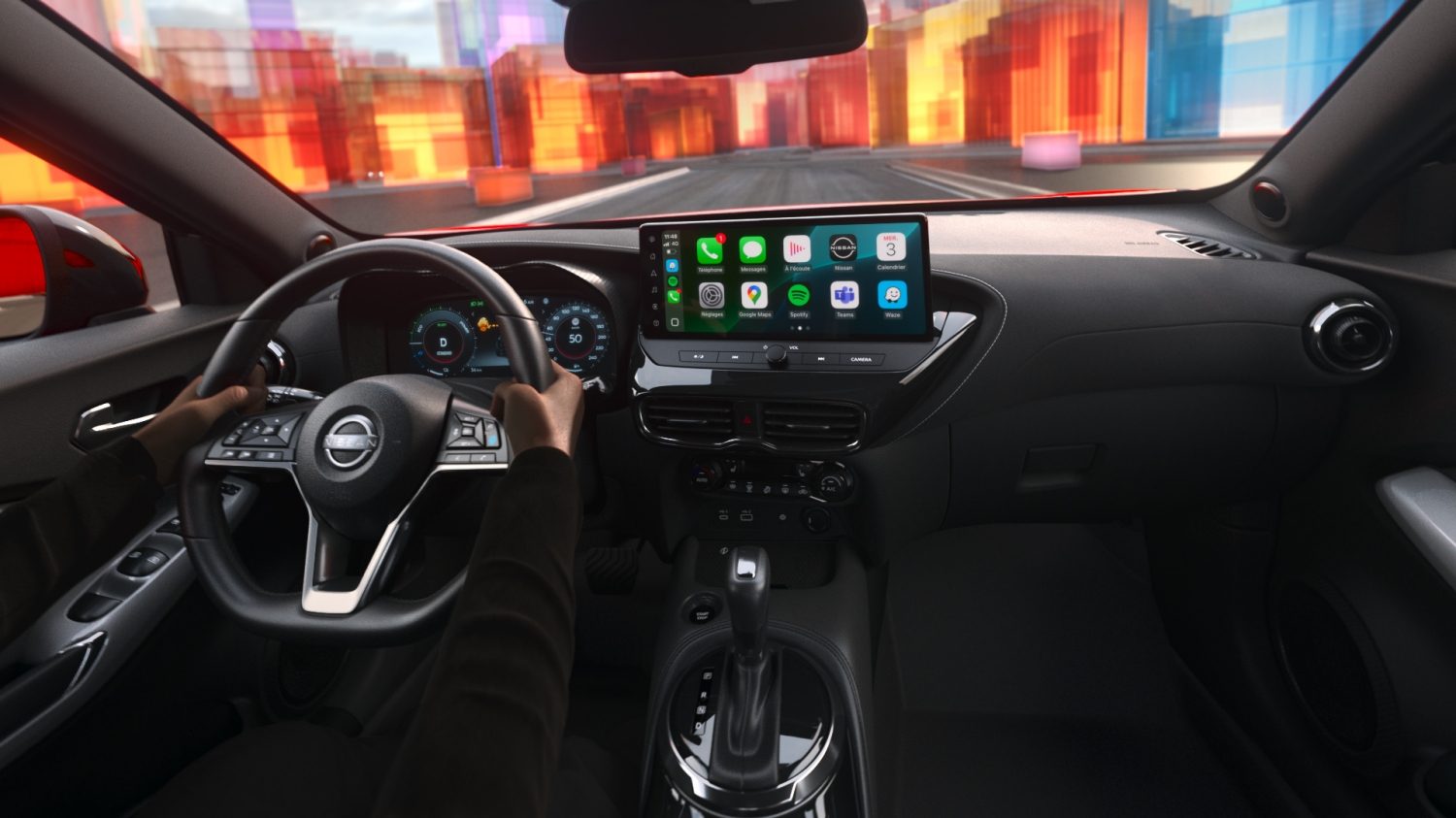 Detalle del interior de un Nissan Juke