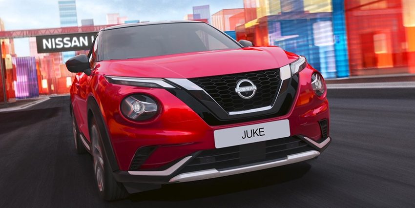 Vista de los faros del Nissan Juke