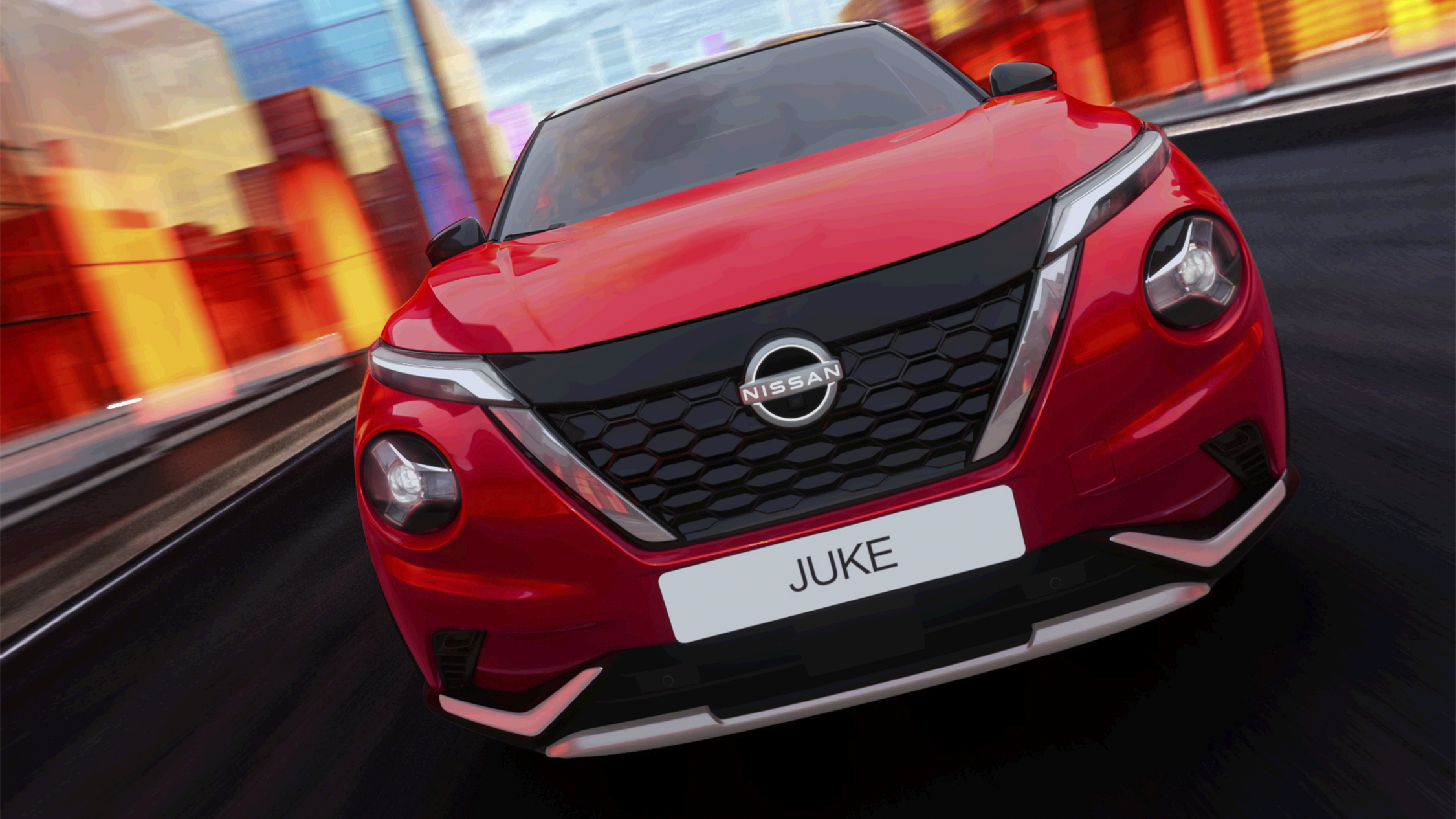 Vista frontal de un Nissan Juke 