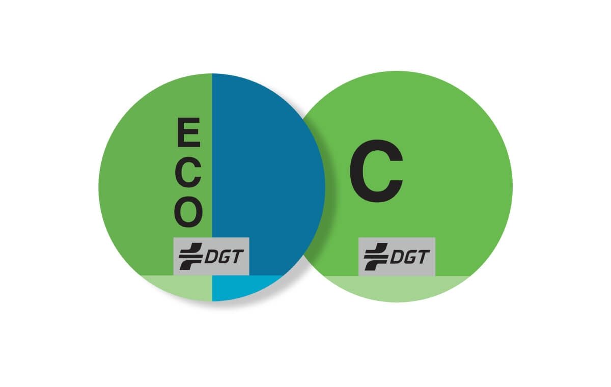 Etiquetas DGT Motor híbrido Nissan Juke