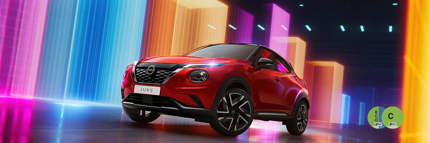 Nissan Juke tres cuartos en rojo ofertas empresas