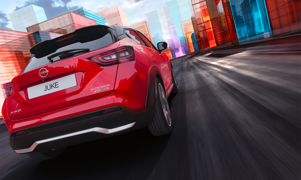 Nissan Juke en color rojo