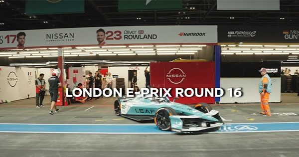 Stand Nissan au E Prix de Londres en Formula E