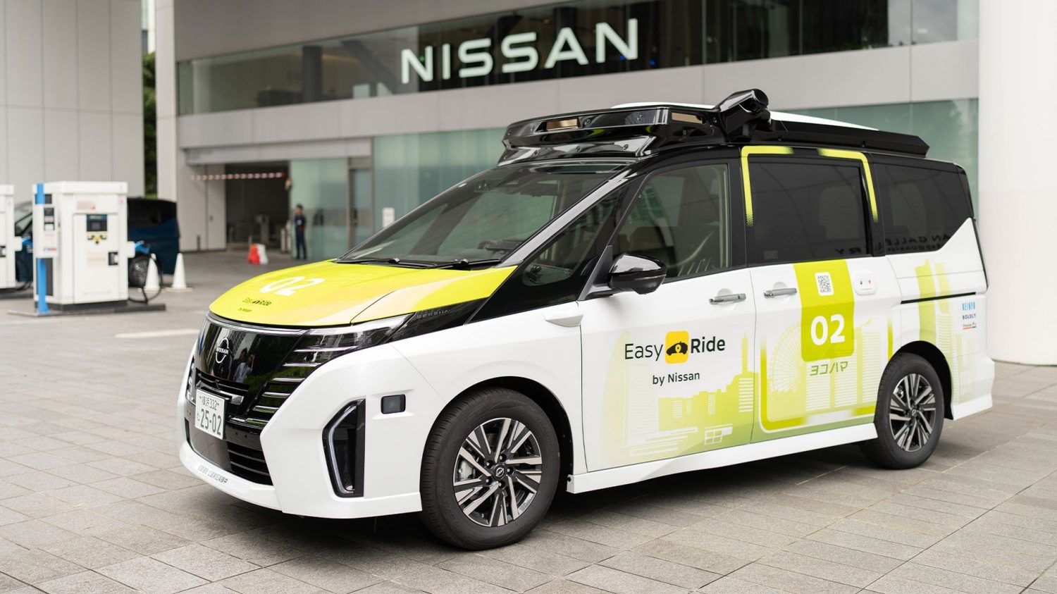 Prototype de navette autonome basée sur le Nissan Serena