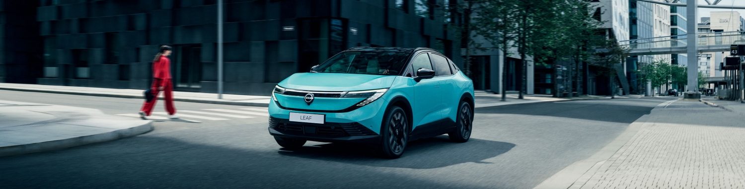 Nouvelle Nissan LEAF en ville