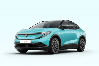 La Nissan Leaf vu de 3/4 face