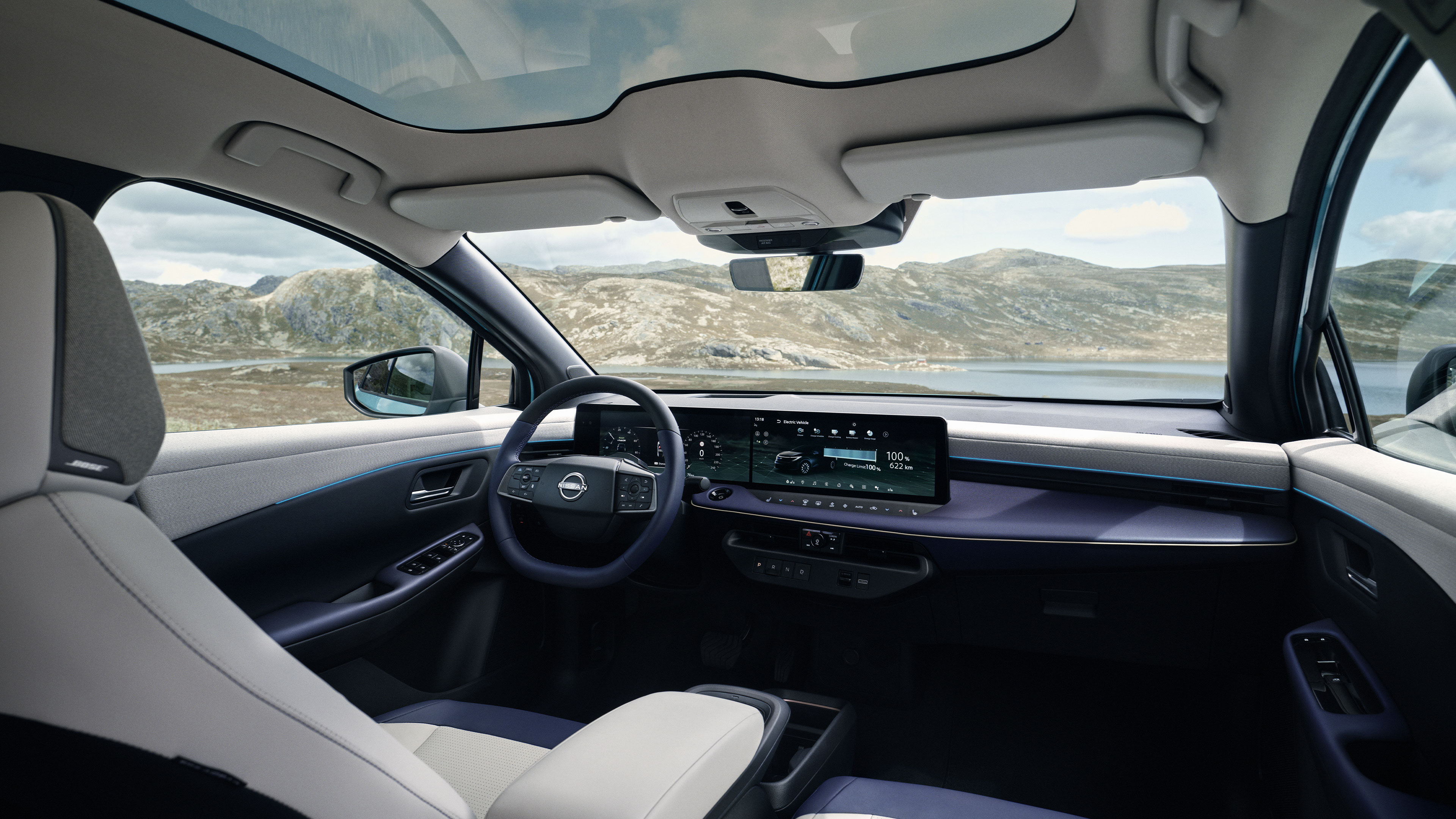 Nissan LEAF intérieur vue du tableau de bord